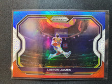 Load image into Gallery viewer, 2020-21 Panini Prizm Basketball LeBron James Blue White Red - Kobe Tribute
