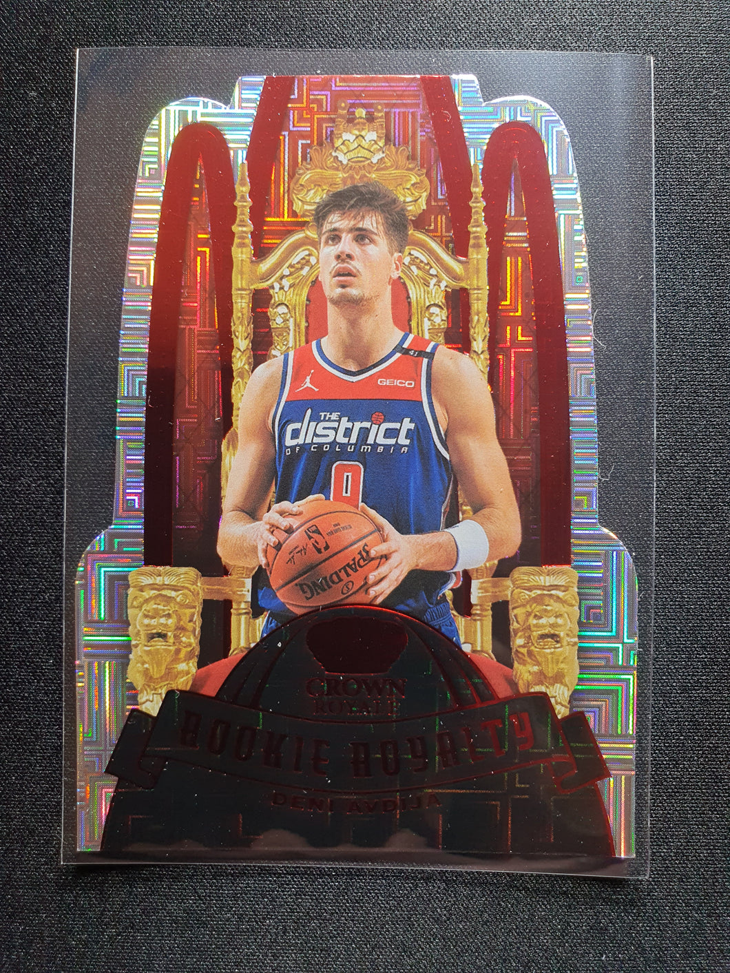 20/21 Panini Crown Royale Deni Avdija Rookie Royalty Asia Red