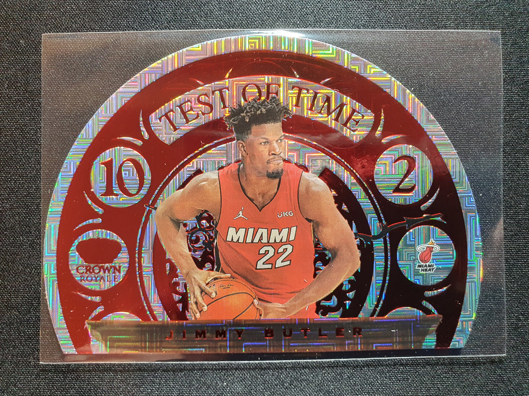 20/21 Panini Crown Royale Jimmy Butler Test Of Time Asia Red