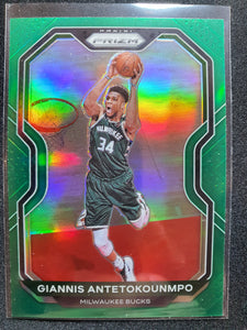 2020-21 Panini Prizm Giannis Antetokounmpo Green Prizm