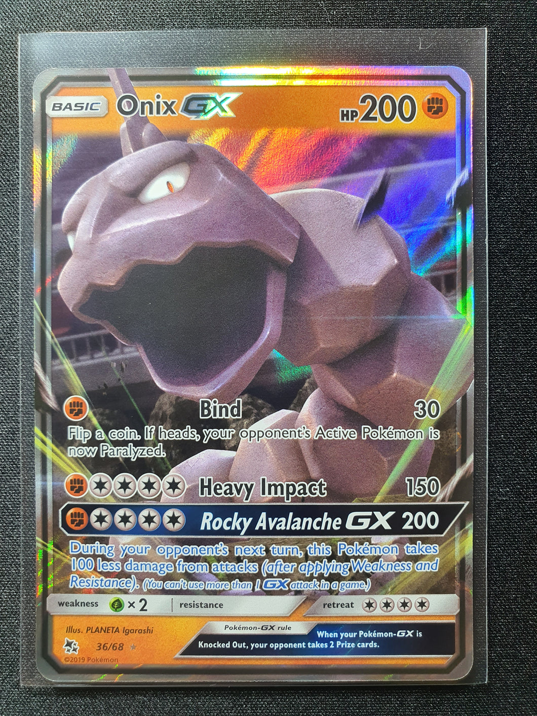 Pokemon - Hidden Fates - Onix GX 36/68