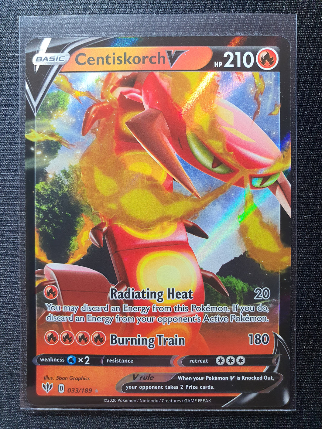 Pokemon - Darkness Ablaze - Centiskorch V 033/189