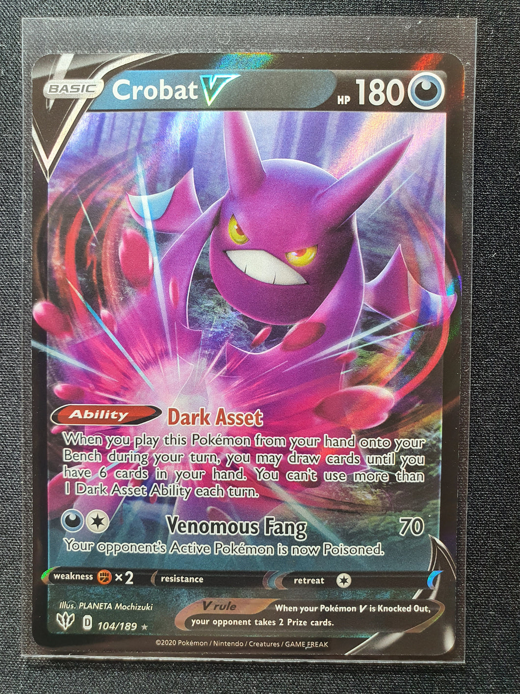 Pokemon - Darkness Ablaze - Crobat V 104/189