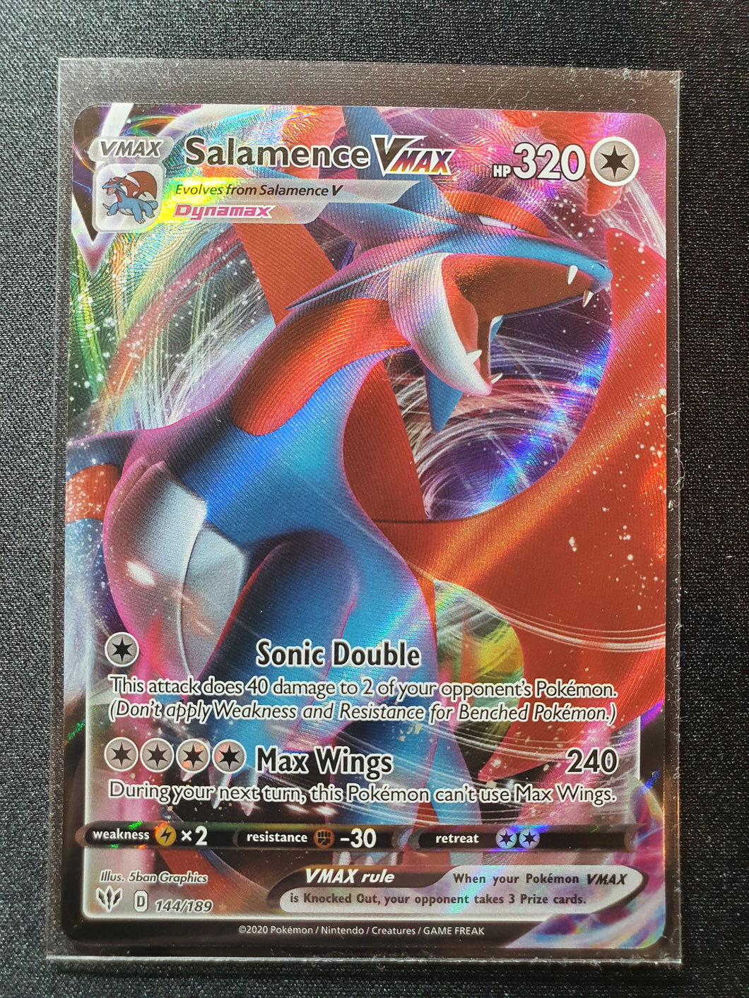 Pokemon - Darkness Ablaze - Salamence VMAX FULL ART 144/189