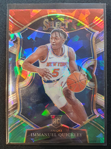 2020-21 Panini Select Immanuel Quickley Red White Green