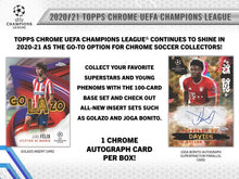 Load image into Gallery viewer, 2020-21 Topps Chrome UEFA Champions League Soccer Hobby Box
