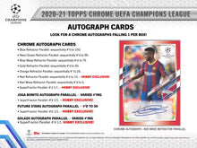 Load image into Gallery viewer, 2020-21 Topps Chrome UEFA Champions League Soccer Hobby Box
