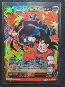 Son Goku, Steadfast Assistance, BT15-096 SR Super Rare - Saiyan Showdown