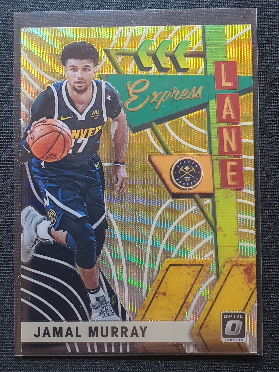 2019 - 20 Panini Donruss Optic Express Lane Jamal Murray Gold Wave SSP
