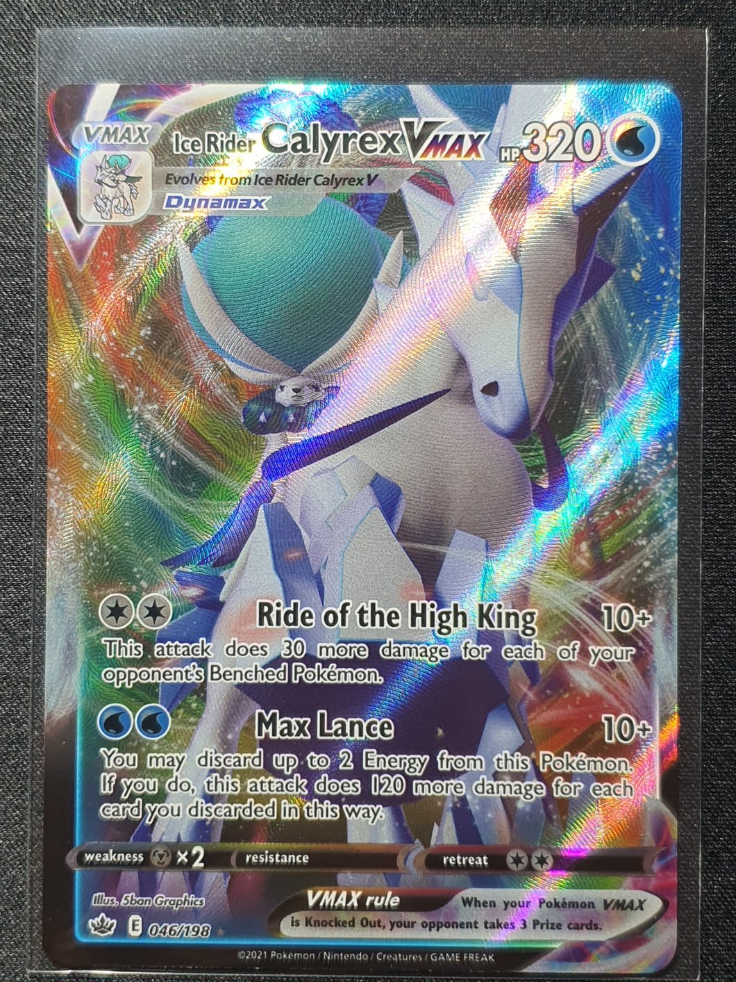 Pokemon - Chilling Reign - Ice Rider Calyrex VMAX 046/198