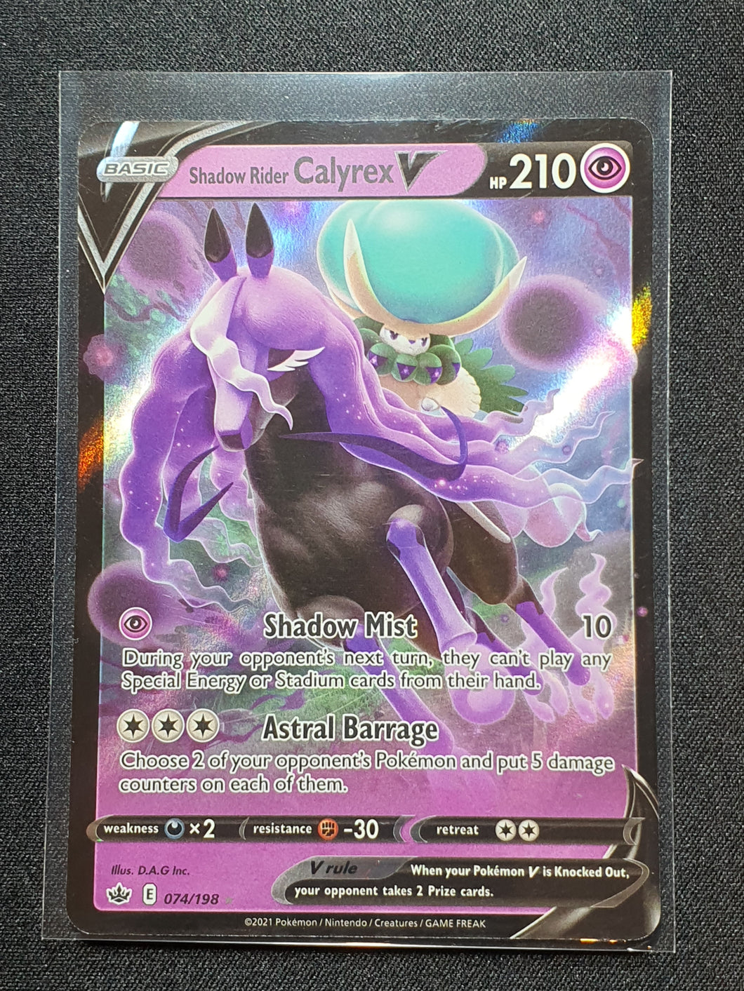 Pokemon - Chilling Reign - Shadow Rider Calyrex V 074/198