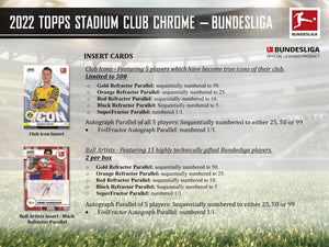 2021-22 Topps Stadium Club Chrome Bundesliga Soccer Hobby