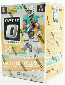 2020 - 2021 Panini Donruss Optic NFL Football 6-Pack Blaster Box (Purple Shock Parallels)