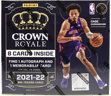 Load image into Gallery viewer, 2021-22 Panini Crown Royale Basketball Hobby Box
