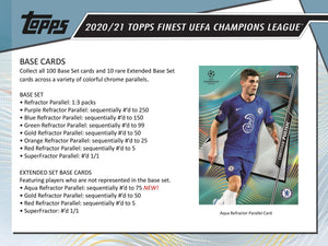 2020-21 Topps Finest UEFA Champions League Soccer Hobby Box