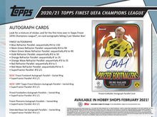 Load image into Gallery viewer, 2020-21 Topps Finest UEFA Champions League Soccer Mini Hobby Box
