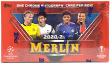Load image into Gallery viewer, 2020-21 Topps UEFA Champions League Merlin Collection Hobby Box
