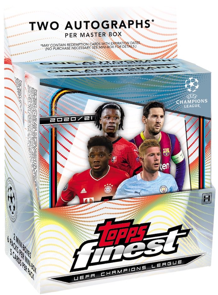 2020-21 Topps Finest UEFA Champions League Soccer Hobby Box