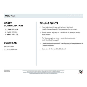 2022  Panini Prizm WWE Wrestling Hobby Box