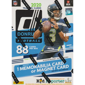 2020 - 2021 Donruss Football NFL Trading Cards Blaster Box (88 Cards)