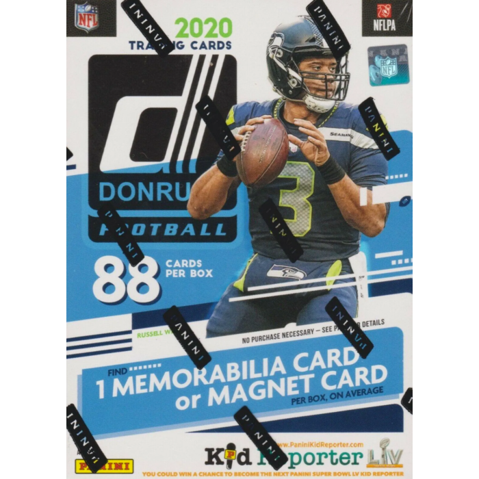 2020 - 2021 Donruss Football NFL Trading Cards Blaster Box (88 Cards)