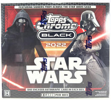 Load image into Gallery viewer, 2022 TOPPS STAR WARS CHROME BLACK HOBBY BOX
