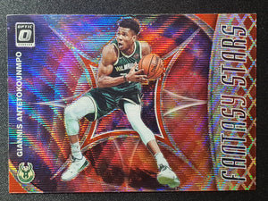 2019-20 Panini Donruss Optic Giannis FANTASY STARS Red Wave Tmall Exclusive #15