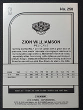 Load image into Gallery viewer, 2019-20 Panini NBA HOOPS Zion Williamson #258 RC Rookie
