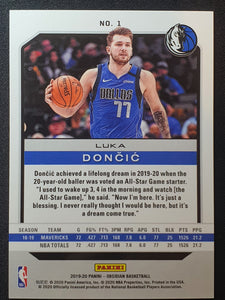 2019-20 Panini Obsidian Luka Doncic #1