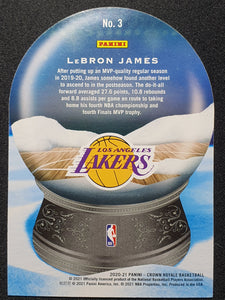 2020-21 Crown Royale LeBron James SNO GLOBE SSP Asia Red Exclusive Parallel