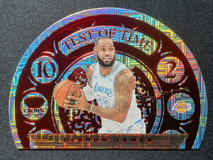 2020-21 Crown Royale LeBron James TEST OF TIME SSP Asia Red Exclusive Parallel