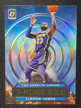 Load image into Gallery viewer, 2019-20 Panini Donruss Optic LeBron James T-MINUS 3.2.1 Silver Prizm #9
