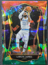 Load image into Gallery viewer, 2020-21 Panini Select LeBron James Red White Green PREMIER LEVEL #113
