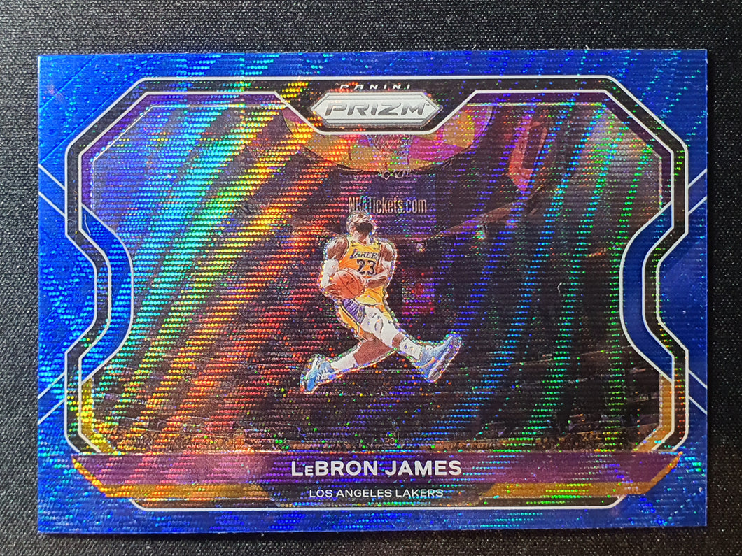 2020-21 Panini Prizm Basketball LeBron James Blue Wave Tmall Exclusive SP - Kobe Tribute