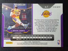 Load image into Gallery viewer, 2020-21 Panini Prizm Basketball LeBron James Blue Wave Tmall Exclusive SP - Kobe Tribute
