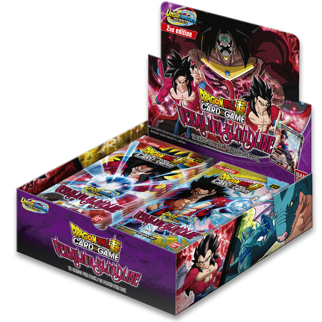 Dragon Ball Super Card Game UW2 Booster Box Vermilion Bloodline 2nd edition