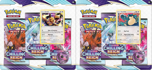 POKEMON Chilling Reign Three Booster Blister Bundle - Eevee & Snorlax