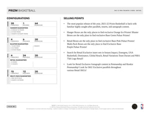 2021-22 Panini Prizm Basketball Multipack