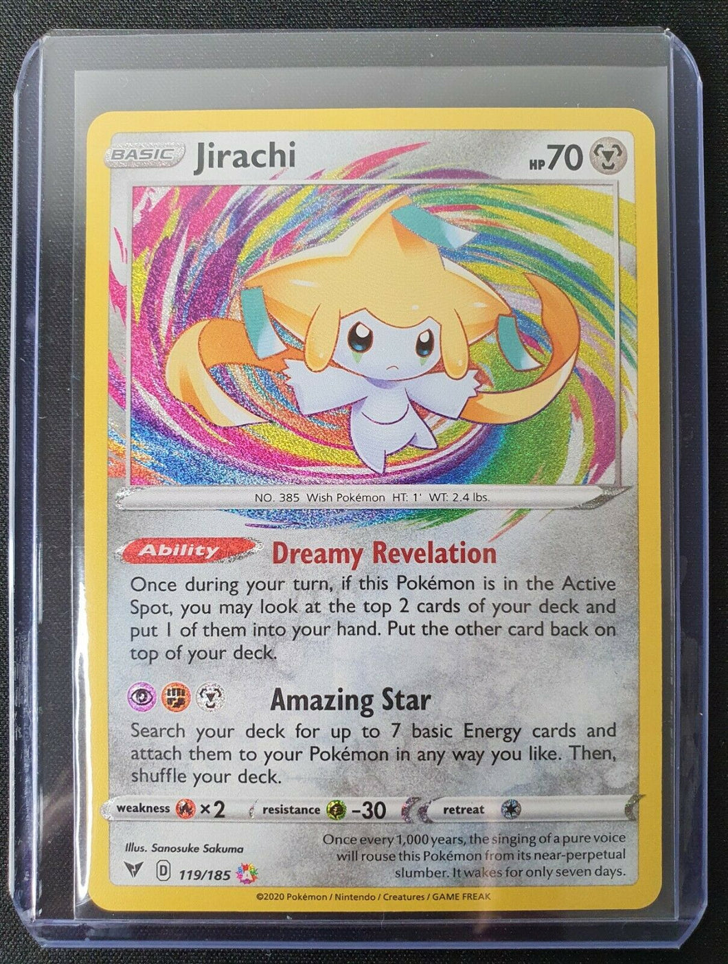 Pokemon -VIVID VOLTAGE - JIRACHI Amazing Rare 119/185