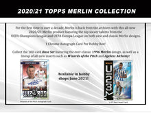 Load image into Gallery viewer, 2020-21 Topps UEFA Champions League Merlin Collection Hobby Box
