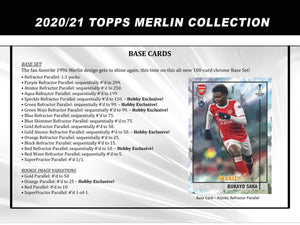 2020-21 Topps UEFA Champions League Merlin Collection Hobby Box